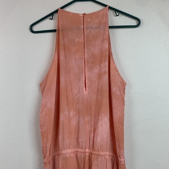 Anthropologie Cloth & Stone beachy tie dye crop leg tencel halter jumpsuit. EUC - Picture 5 of 10